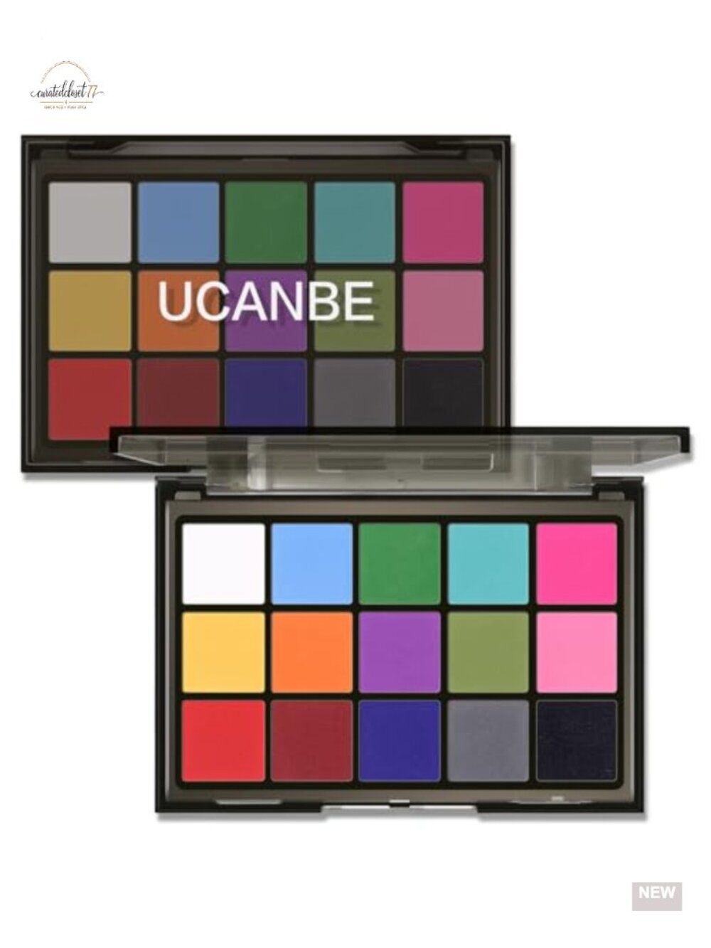 UCANBE Halloween Makeup Palette 15 Matte Eyeshadow Shades Cosplay SFX